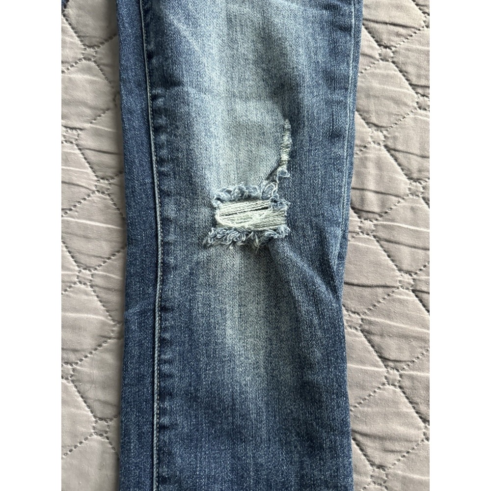 Risen Jeans Straight Leg Vintage Washed RDP1268 Sz 3/26 Frayed Distressed GUC - Picture 3 of 12